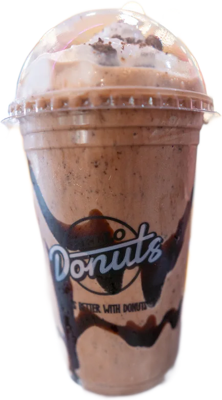 Milkshake de Ovomaltine no copo da Hello Donuts